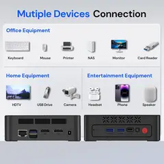 GENERICO - Wo-we Mini Pc Intel Twin Lake N150 16 Gb Ram 512 Gb