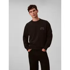 CALVIN KLEIN - Saco negro con gráfico de logo