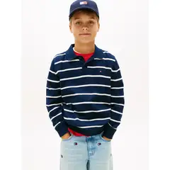 TOMMY HILFIGER - Saco tipo Para Niño polo con diseño de rayas