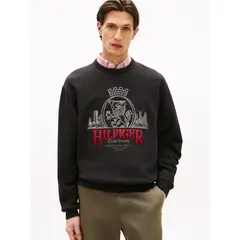 TOMMY HILFIGER - Saco Heritage amplio con escudo bordado