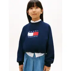 TOMMY HILFIGER - Saco multicolor Para Niña amplio con bajo elástico