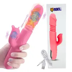 GAMA - Vibrador Térmico Doble Recargable Sube Y Baja Alta