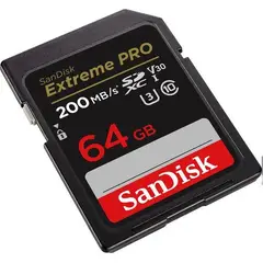 SANDISK - Tarjeta SD Extreme PRO SD UHS-I - 64GB 200Mbps 4K UHD