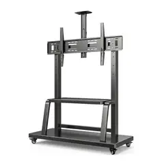 TECNOHOGAR JS - Soporte Pedestal Tv 98 A 150 Móvil Ruedas Resistente