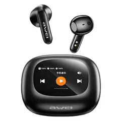 AWEI - Audífonos Bluetooth TP97 Con Estuche Pantalla Táctil