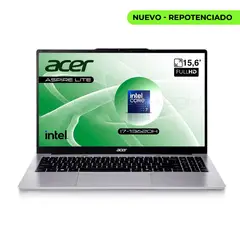 ACER - Portatil Aspire Lite 15,6′ FHD IPS Intel i7-13620H 16GB RAM 512GB SSD Silver