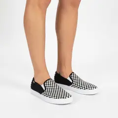 XIAN SHOES - Mocasín cuadros negros Ref B334