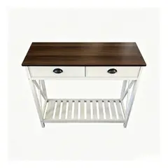 ANYHOGAR - Mesa Auxiliar Consola Estilo Campestre Con Cajones