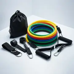 007PLUS - Bandas Elásticas - Premium de Resistencia para Ejercicio 100 lb con Accesorios