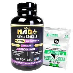 007PLUS - NAD Resveratrol Original con INVIMA 100 Softgels