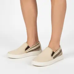 XIAN SHOES - Mocasín beige rayas Ref B371