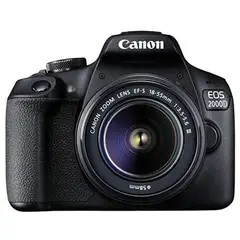 CANON - Cámara Reflex Eos 2000d Dslr con lente 18-55 mm. Color Negro