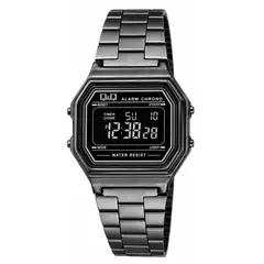 Q AND Q - Reloj QyQ Unisex Retro M173J005Y En Acero Negro
