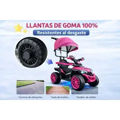 BEBESUNITA - Carro Montable Eléctrico Niños 3 En 1 Control Remoto Ref 1769