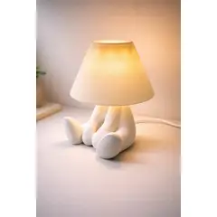 GENERICO - Lámpara de Mesa Moderna de Niño Sentado Elegante