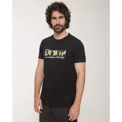 PATPRIMO - Camiseta Con Screen Para Hombre Negro