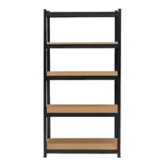 HOMEASY - Estante Metálico De 5 Niveles Color Negro