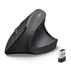 UGREEN - Mouse Vertical Inalámbrico Ergonómico – Bluetooth 5.4 y USB 2.4 GHz, 4 Niveles de DPI