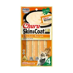 INABA - Snack Para Gatos Churu Piel Y Pelaje Pollo 56gr