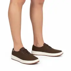 XIAN SHOES - Mocasines cordones cafe Ref BW12