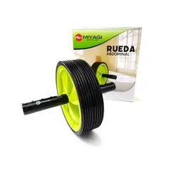 MIYAGI - Rodillo Para Ejercicio Abdominal Doble Rueda -