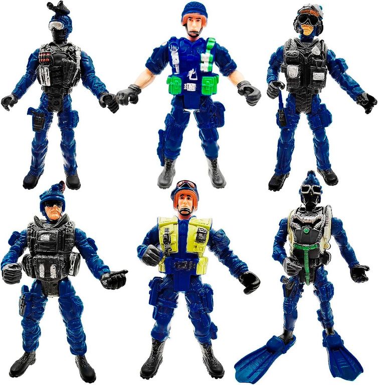 Figuras de Acción Articuladas Dayotoys Fuerzas Especiales SWAT X6 Niños