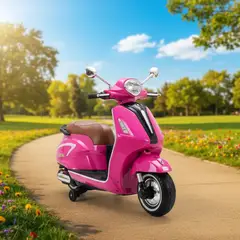 BEBESUNITA - Moto Scooter Eléctrica Niños Vespa 12v Llantas Goma Ref1658