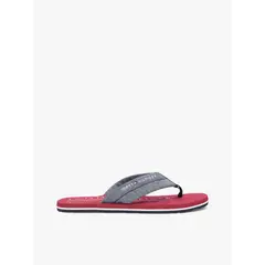 TOMMY HILFIGER - Sandalias azul de jacquard en chambray de puro lino