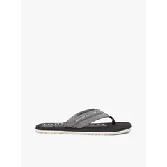 TOMMY HILFIGER - Sandalias negro de jacquard en chambray de puro lino