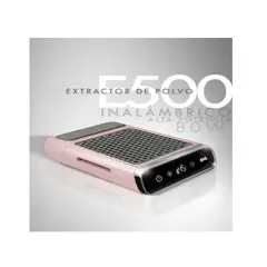 GENERICO - Extractor de Polvo para Manicure y Pedicure E500 Inalámbrico 80W Alta Potencia