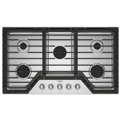 WHIRLPOOL - Estufa 91cm 5 Puestos Gas Natural WCGK7536PS