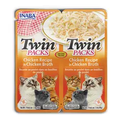 INABA - Snack Para Gato Twin Packs En Caldo De Pollo 80g