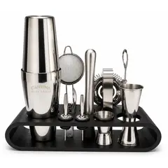 CASATUA - Coctelera Kit Bartender Cantina Acero Inoxidable 11 Piezas