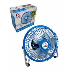 GENERICO - VENTILADOR DE MESA PEQUEÑO COLOR AZUL
