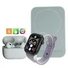 GENERICO - Combo Smartwatch H10 Audífonos Bluetooth Parlante Power Bank