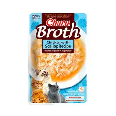 INABA - Alimento Cat - Caldo De Pollo Y Moluscos 40 Gr