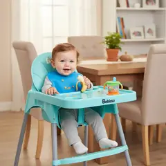 BRITOCHET - Combo Silla Comedor Para Bebes + Plato + Cuchara COMBO BC-4040