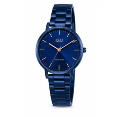 Q AND Q - Reloj QyQ Para Mujer Elegante Moderna QyQ QZ01J808 Azul Noche