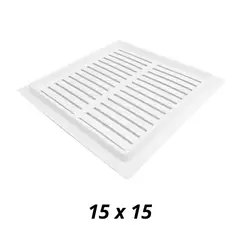 GENERICO - Rejilla de Ventilación PVC 15X15cm