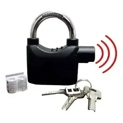 GENERICO - Candado Con Alarma Antirrobo Para Motos, Bicicletas, Scooter