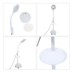 METEX - Lampara Luz Fría Lupa Led Con Pedestal Cosmetología Pestañas