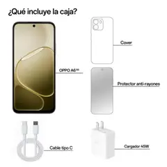 OPPO - Celular A6 5G 256GB Dorado Android 15