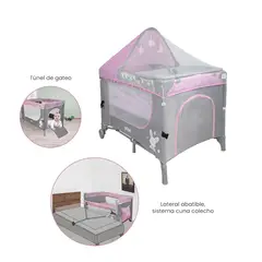 PRIORI - Cuna Corral colecho Madison New Rosada