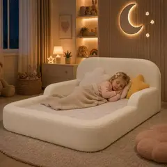 BANZAY - Cama Montessori Infantil 120x180 - Marfil
