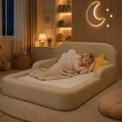 BANZAY - Cama Montessori Infantil 120x180 - Beige
