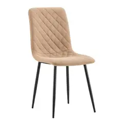 RTA DESIGN - Set de 4 Sillas de Comedor Loretto, Café, con Espaldar y Diseño Moderno