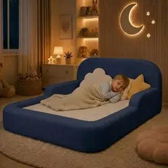 BANZAY - Cama Montessori Baby 90X160 - Azul