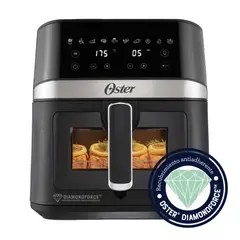 OSTER - Freidora De Aire 6 Litros Digital CKSTAF60WDDI Con 10 Programas Automáticos