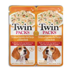 INABA - Alimento Dog Twin Packs Receta Carne Con Verduras 80g