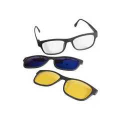 TELEVENTAS COM - Gafas Antirreflejo Polarizadas Magnéticas 3 en 1 con Lentes Intercambiables